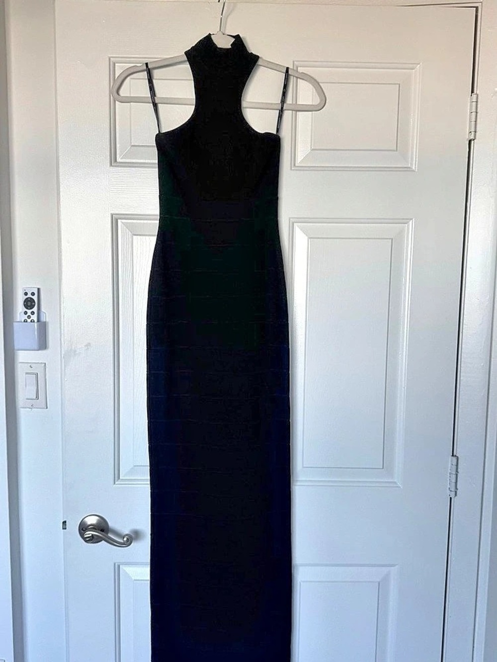 Hervé Léger Black Maxi Bandage Dress